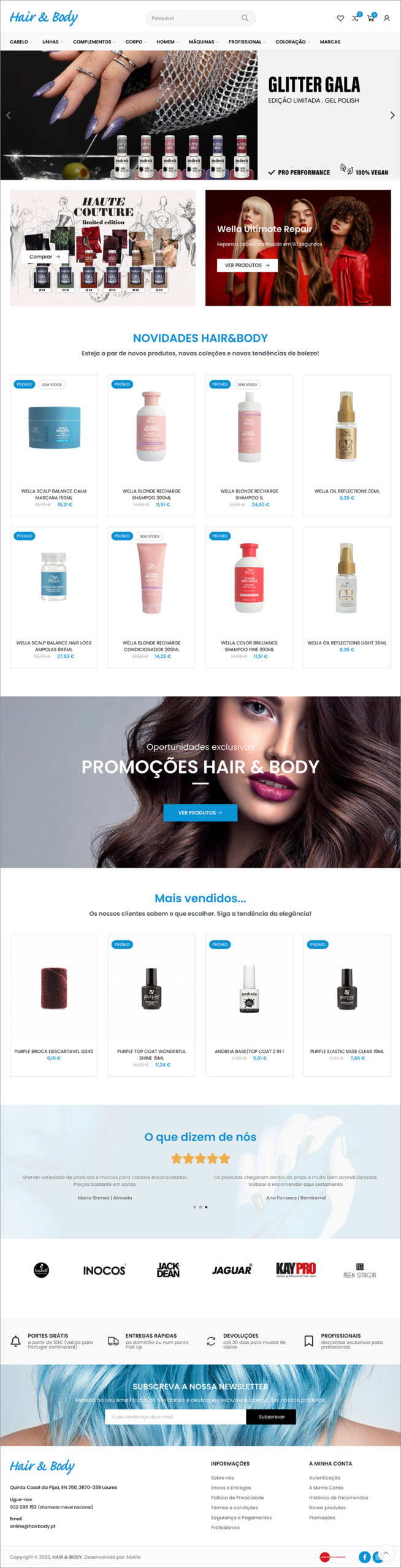 Hair Body Website