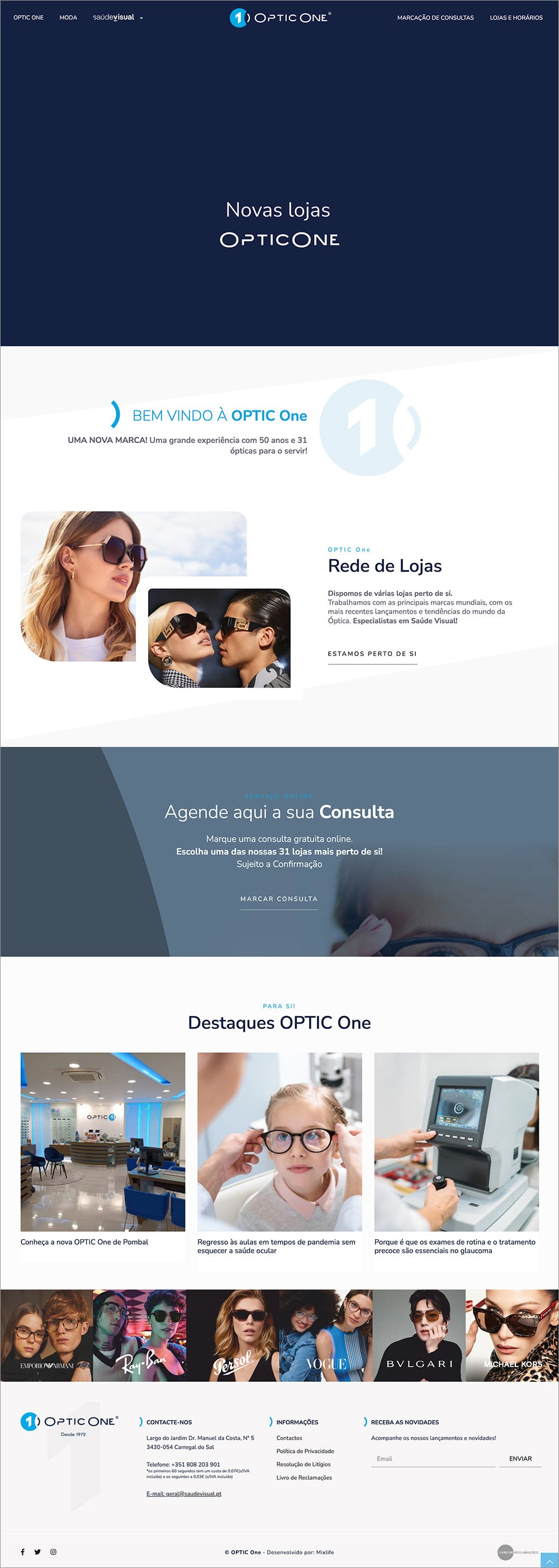Optic One WebSite